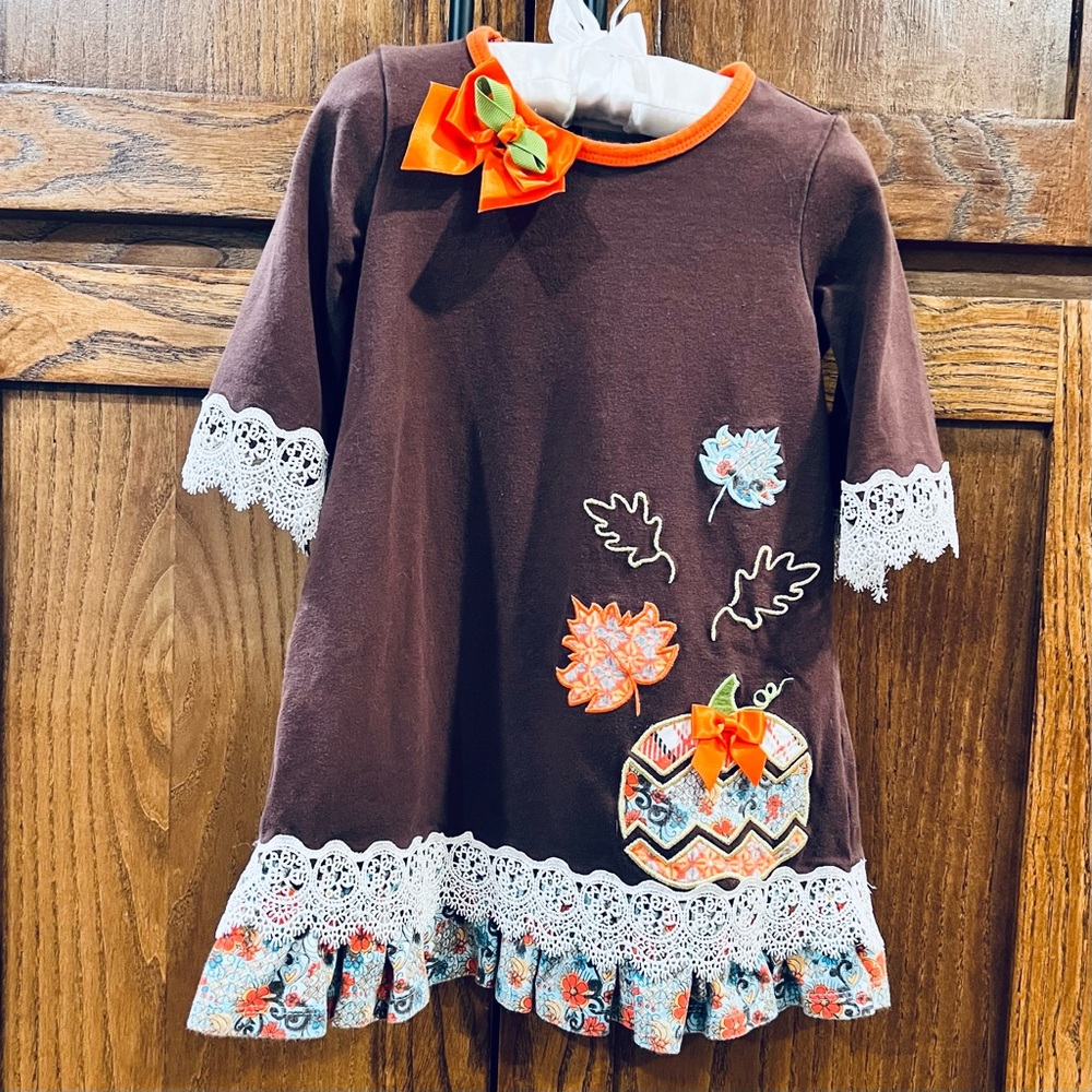 Bonnie Baby Harvest Dress Girls Size 24 Months